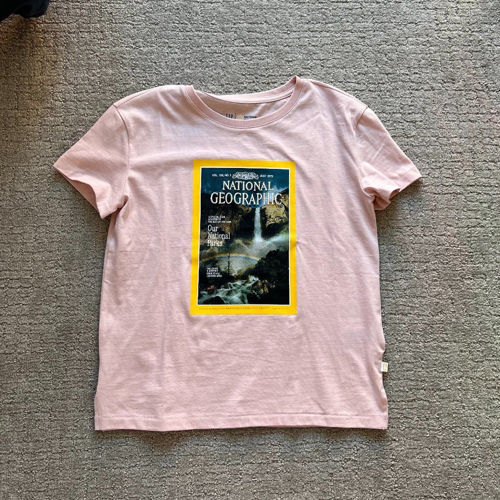 Gap Kids National Geographic embroidered tee Size XXL (14/16) NWOT
